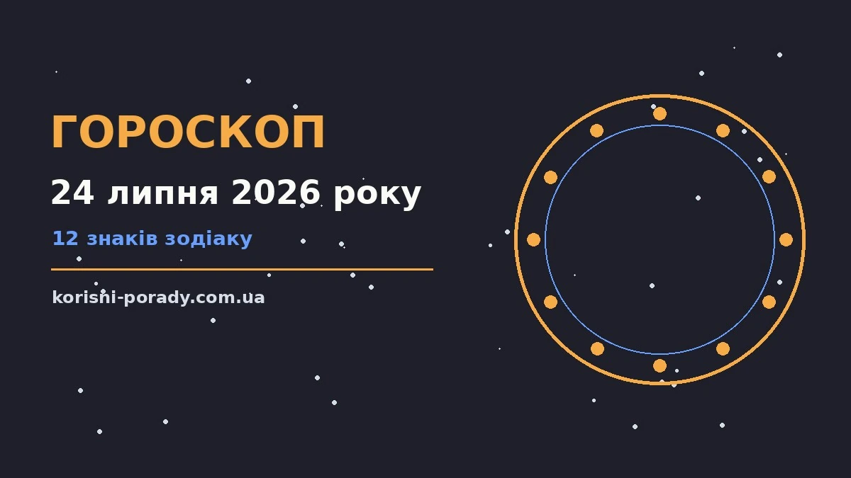 Гороскоп на 24 липня 2026 року на тлі ранкового неба