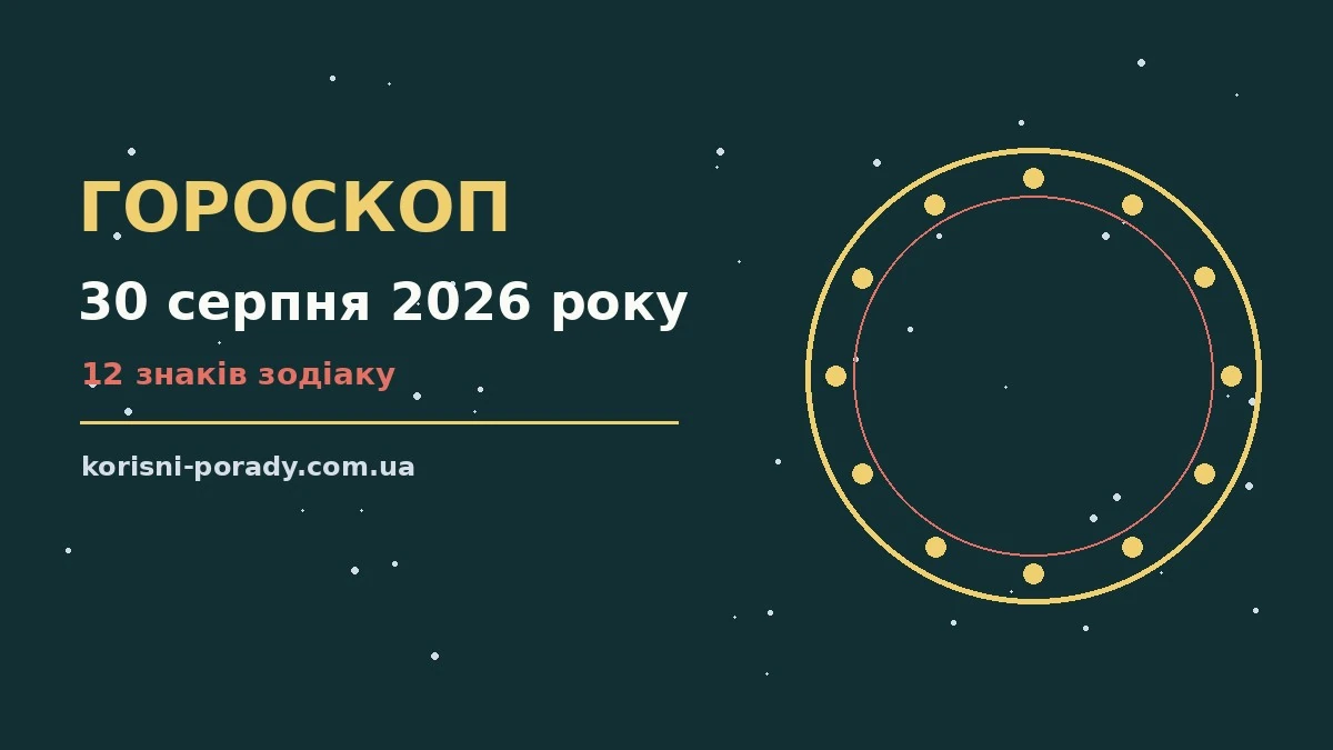 Зоряне небо над міською вежею як символ астрологічного прогнозу на 30 серпня 2026 року