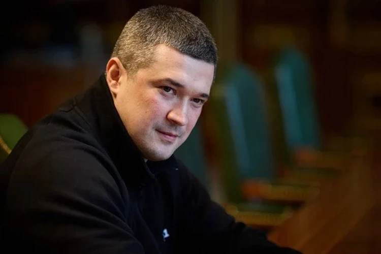 Михайло Федоров під час публічного ефіру