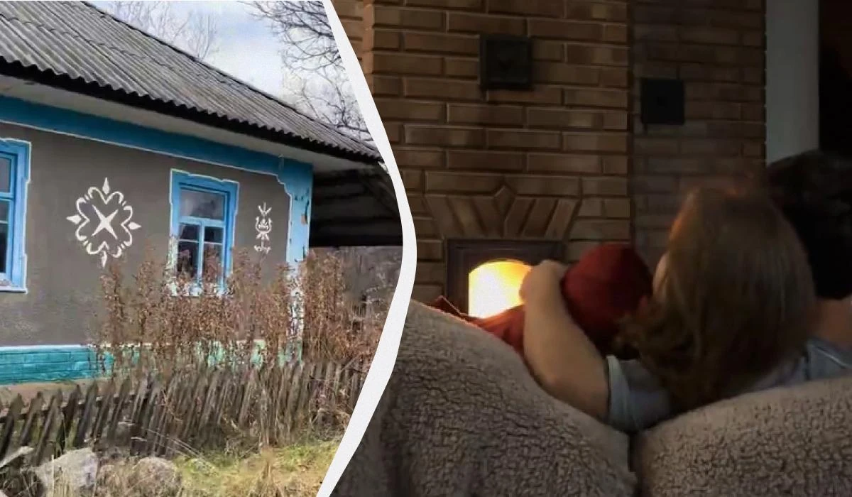 Анастасія Сокол з Одеси біля відремонтованого будинку в селі Одеської області