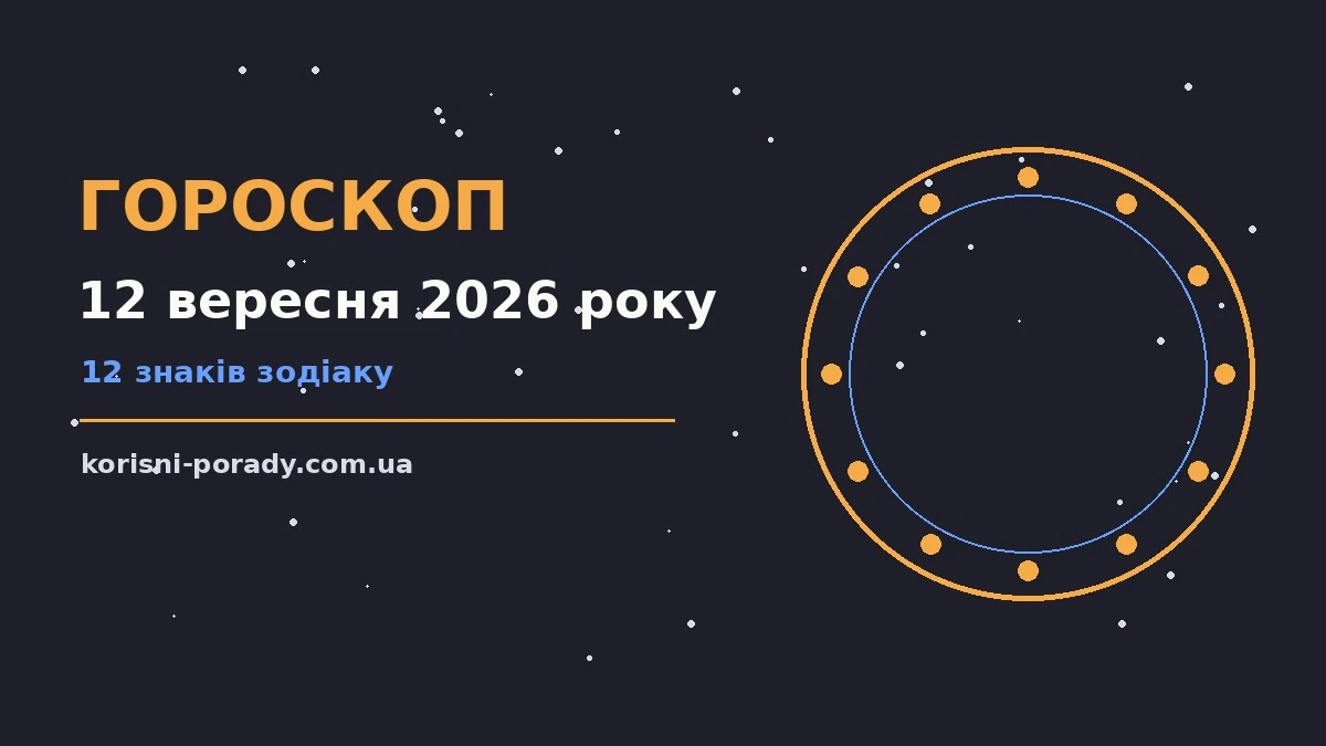 Зоряний гороскоп на 12 вересня 2026 року на тлі ранкового неба