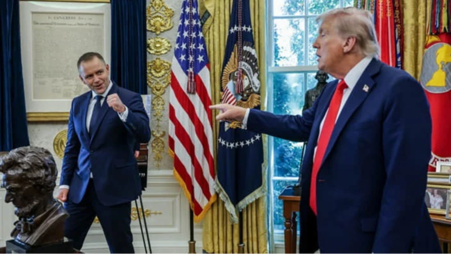 Президент Польщі Кароль Навроцький під час виступу на полях Генасамблеї ООН у Нью-Йорку